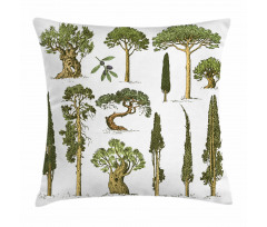 Forest Growth Ecology Pillow Cover