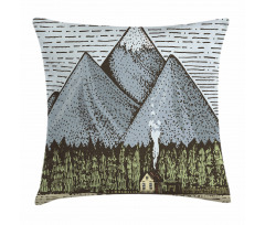 Sketchy Countryside Pillow Cover