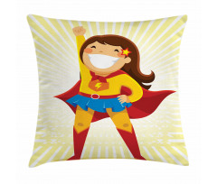 Heroine Girl Costume Pillow Cover