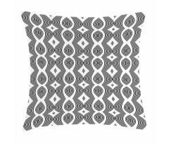 Wavy Lines Op Art Pillow Cover
