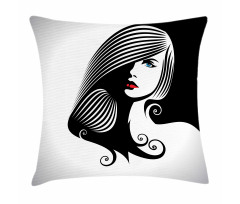 Abstract Glamor Woman Pillow Cover