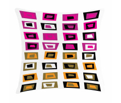 Abstract Squares 60s Pillow Cover