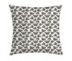 Cheerful Dogs Grunge Effect Pillow Cover