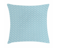 Retro Revival Curly Flower Pillow Cover