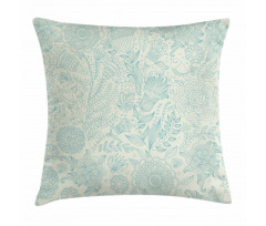 Antique Flowers Pillow Cover