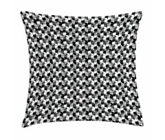Greyscale Circle Pillow Cover