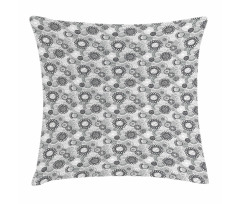 Greyscale Garden Art Pillow Cover