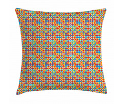 Retro Pop Art Circles Pillow Cover