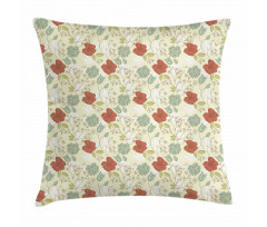 Peonies and Bluebells Pillow Cover