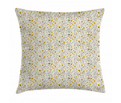 Yellow Spring Flowers Pillow Cover