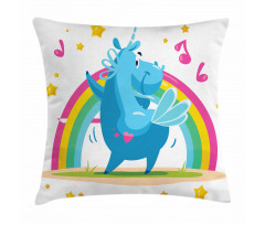 Cartoon Horse Pillow Cover