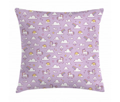 Rainbow Animals Pillow Cover