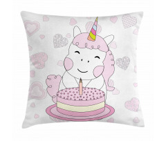 Horse and Cake Pillow Cover