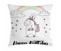 Cheerful Birthday Pillow Cover