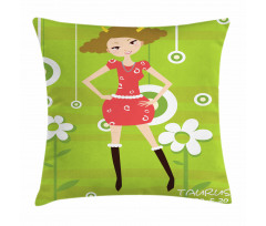 Fashion Teen Girl Pillow Cover