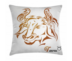 Bull Face Pillow Cover