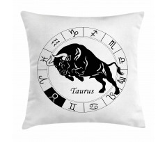 Mythical Ox Signs Pillow Cover