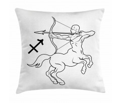 Centaur with Bow Pillow Cover