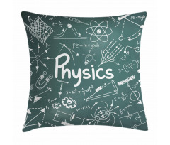 Physics and Math School Pillow Cover