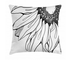 Sunflower Botany Growth Pillow Cover