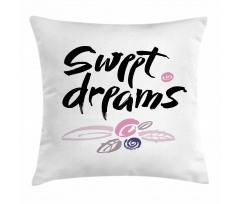 Calligraphy Words Pillow Cover