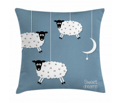 Sheep Moon Star Pillow Cover
