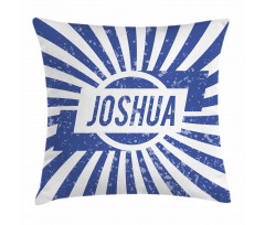 Navy Blue Worn Look Pillow Cover