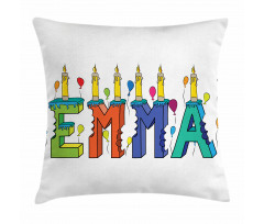 Popular Colorful Name Pillow Cover