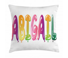 Father's Joy Girl Name Pillow Cover