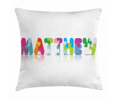 Colorful Baby Name Pillow Cover