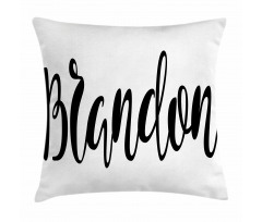 Widespread Name Pattern Pillow Cover