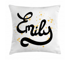 Modern Calligraphic Font Pillow Cover