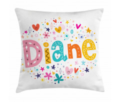 Baby Girl Name Pillow Cover