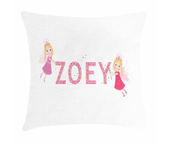 Feminine Baby Girl Name Pillow Cover