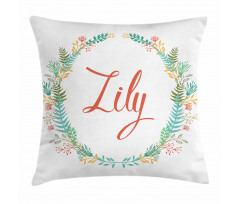 Celebratory Girl Name Classic Pillow Cover