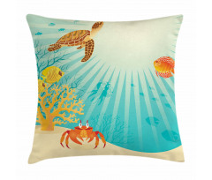 Tropical Animals Cartoon Pillow Cover