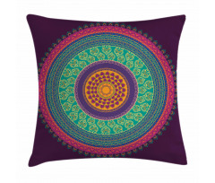 Curls and Petals Oriental Pillow Cover