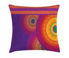 Colorful Mandala Motif Pillow Cover