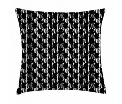 Abstract Monsters Retro Pillow Cover