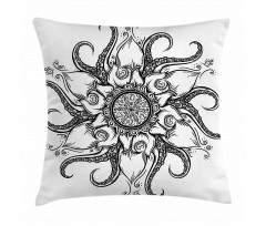 Nautical Mandala Art Pillow Cover