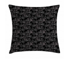 Vintage Bikes Grunge Pillow Cover