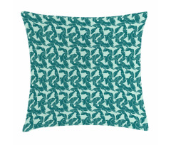 Abstract Palm Leaves Pillow Cover