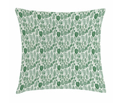 Vintage Exotic Leaves Pillow Cover