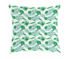 Watercolor Leafage Pillow Cover