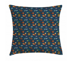 Jungle Animals Pillow Cover