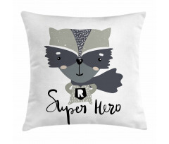 Super Hero Raccoon Pillow Cover