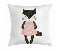 House Pet in Dress Pillow Cover