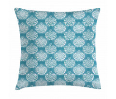 Curly Flowers Pillow Cover