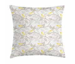 Tree and Birds Pillow Cover