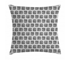Retro Dotted Squares Pillow Cover